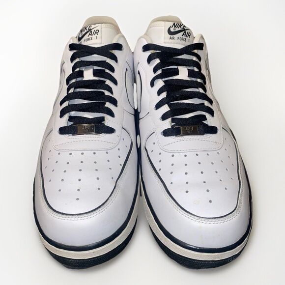 Nike Air Force 1 ‘82 Black on White Mens Tennis Shoes Size 14 - Picture 1 of 6